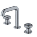 Tryst Widespread Three-Hole 2-Handle Bathroom Faucet with Matching Pop-up Drain In Stainless Steel