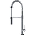 Bluffton Single Hole Single Handle Pull-Down Sprayer Kitchen Faucet In Chrome