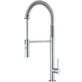 Bluffton Single Hole Single Handle Pull-Down Sprayer Kitchen Faucet In Stainless Steel