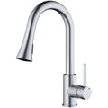Weybridge Single Hole Single Handle Pull-Down Sprayer Kitchen Faucet In Stainless Steel