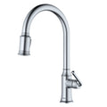 Auburn Single Hole Single Handle Pull-Down Sprayer Kitchen Faucet In Stainless Steel