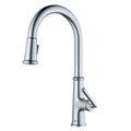 Elwood Single Hole Single Handle Pull-Down Sprayer Kitchen Faucet In Stainless Steel