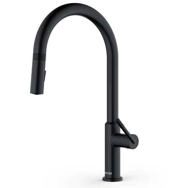 Lagrange Single Hole Single Handle Pull-Down Sprayer Kitchen Faucet In Matte Black