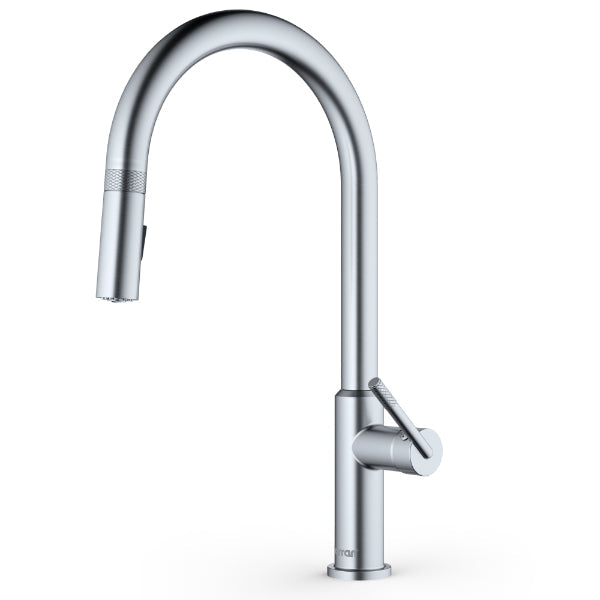 Lagrange Single Hole Single Handle Pull-Down Sprayer Kitchen Faucet In Stainless Steel