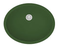 19" Seamless Undermount Quartz Composite Bathroom Sink In Green