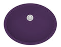 19" Seamless Undermount Quartz Composite Bathroom Sink In Purple