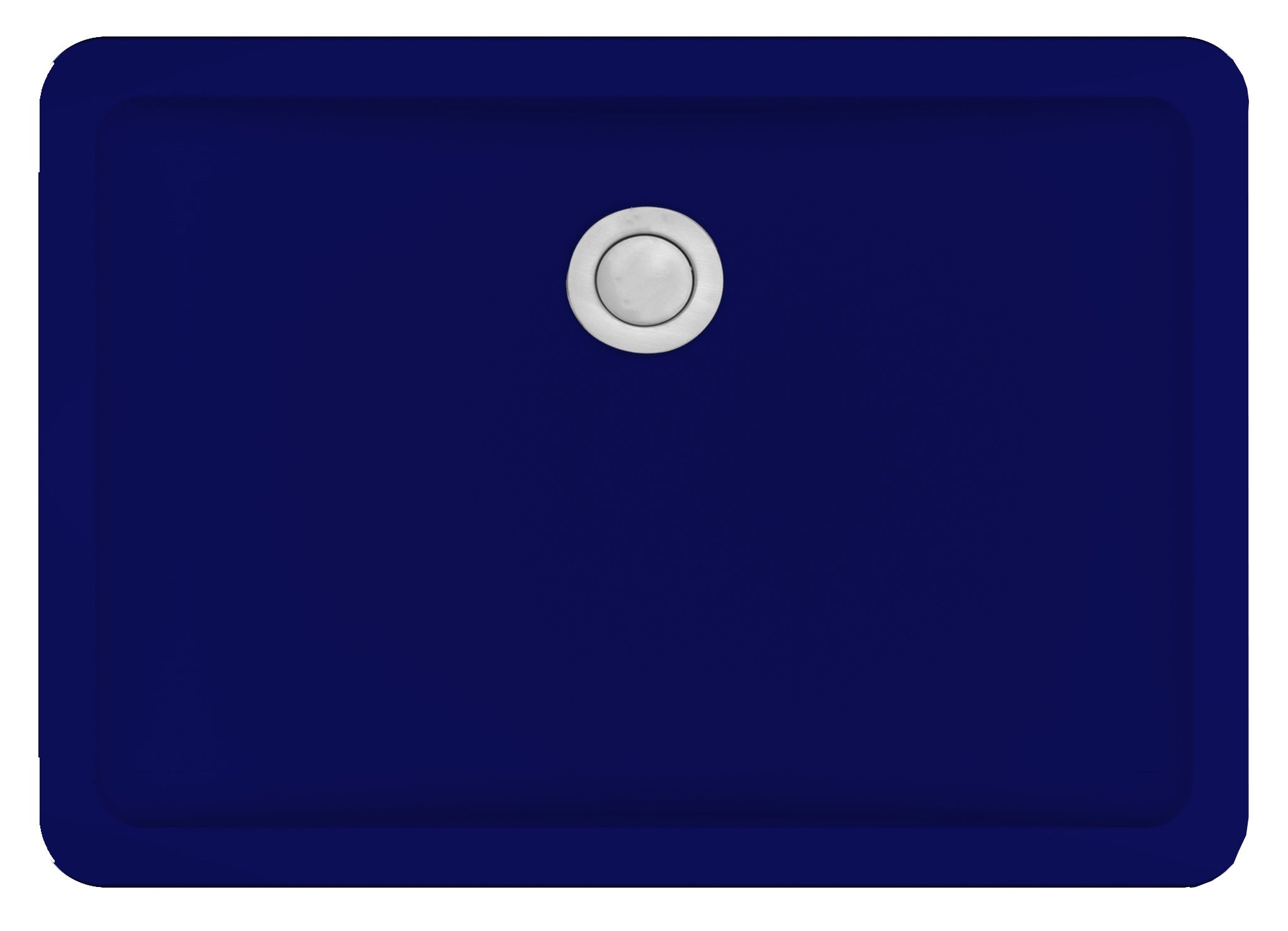 20" Seamless Undermount Quartz Composite Bathroom Sink In Blue
