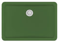 20" Seamless Undermount Quartz Composite Bathroom Sink In Green
