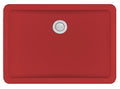 20" Seamless Undermount Quartz Composite Bathroom Sink In Red