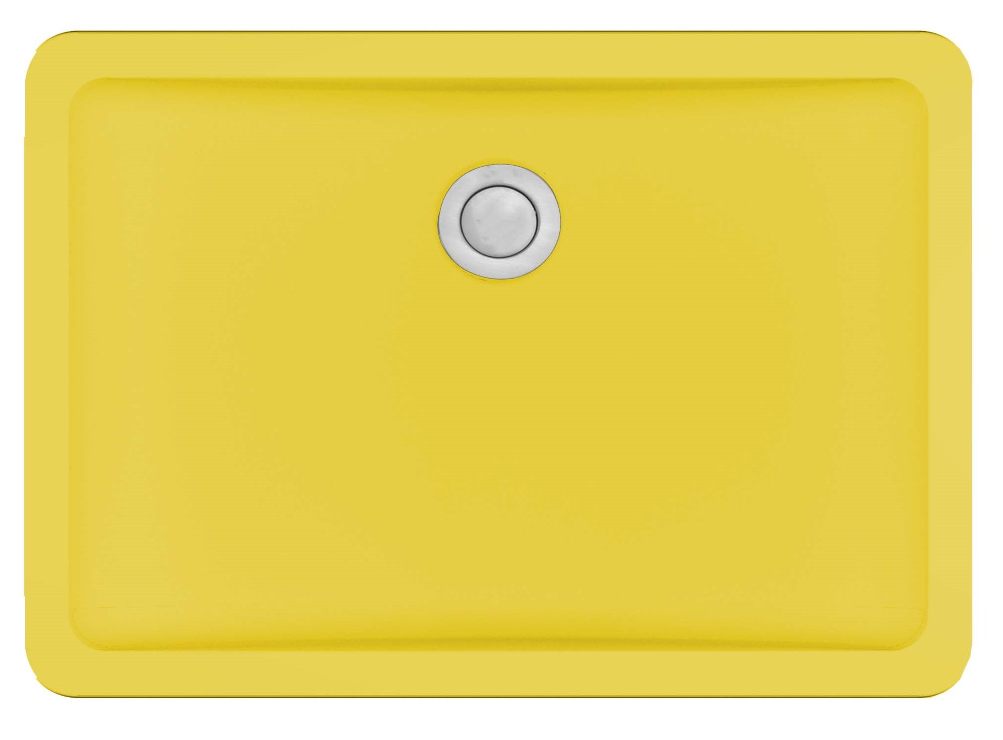 20" Seamless Undermount Quartz Composite Bathroom Sink In Yellow
