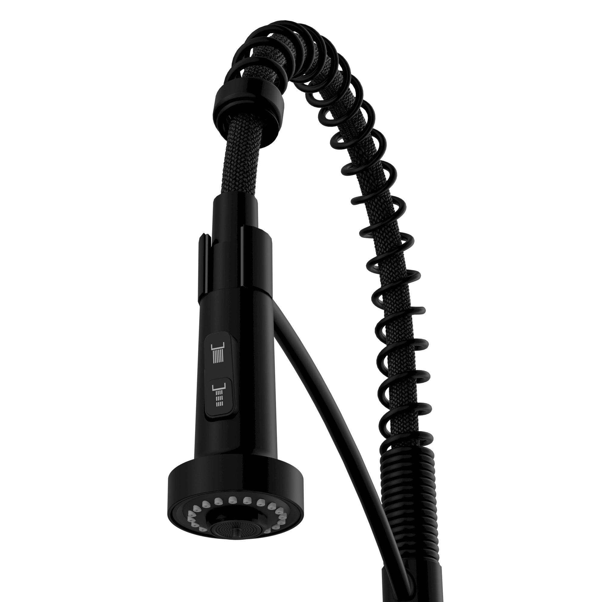 Scottsdale Single Handle Commerical Pull-Down Sprayer Kitchen Faucet In Matte Black
