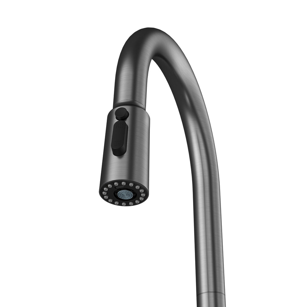 Faraday Pull-Down Sprayer Kitchen Faucet In Spot-Free Gunmetal Grey