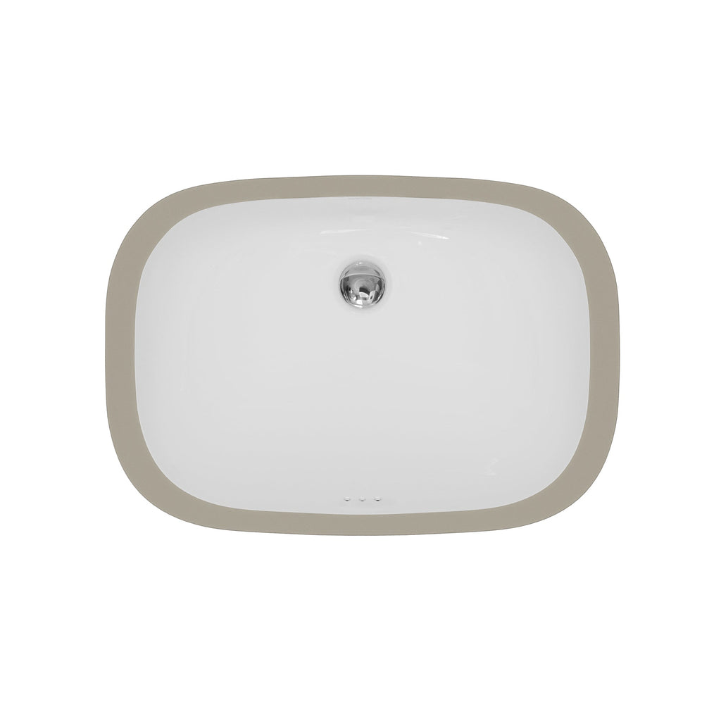 Valera 20" Oval Undermount Vitreous China Bathroom Sink In White