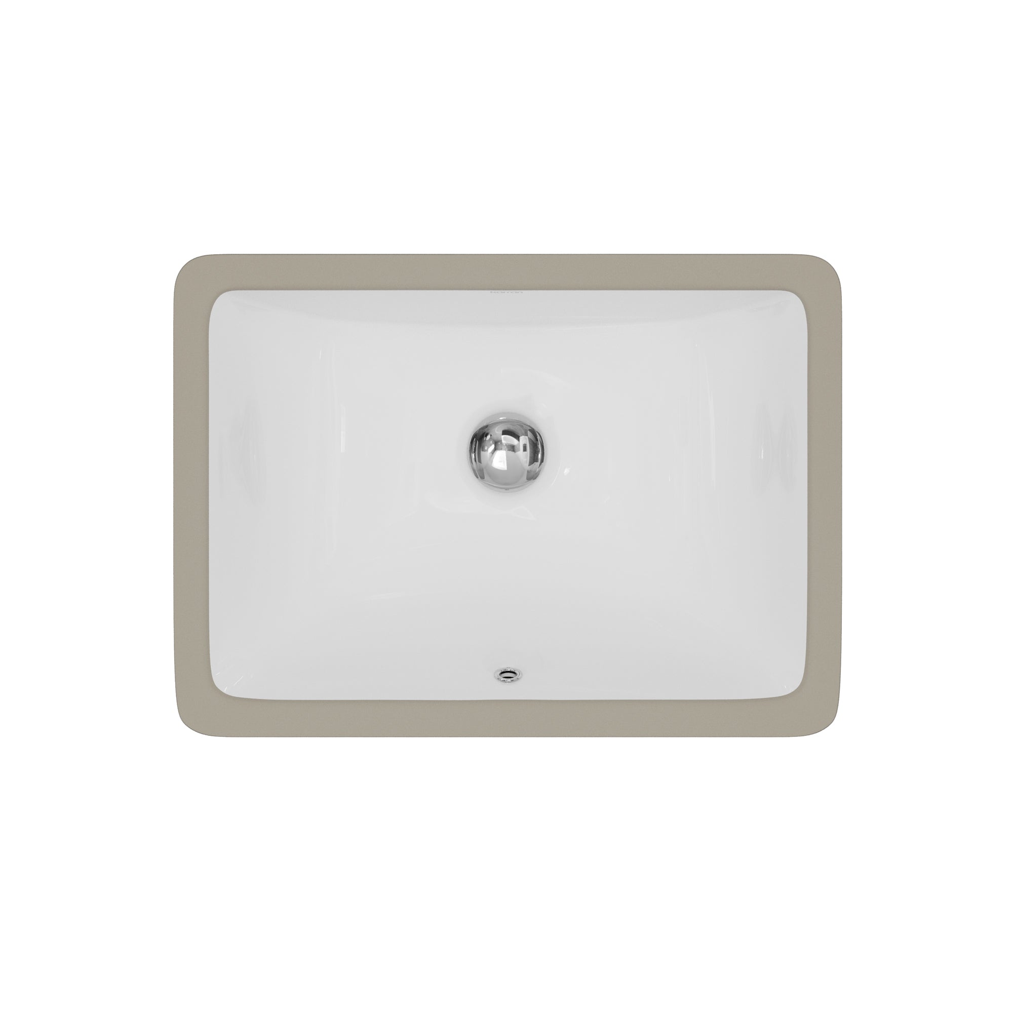 Valera 18" Rectangular Undermount Vitreous China Bathroom Sink In White
