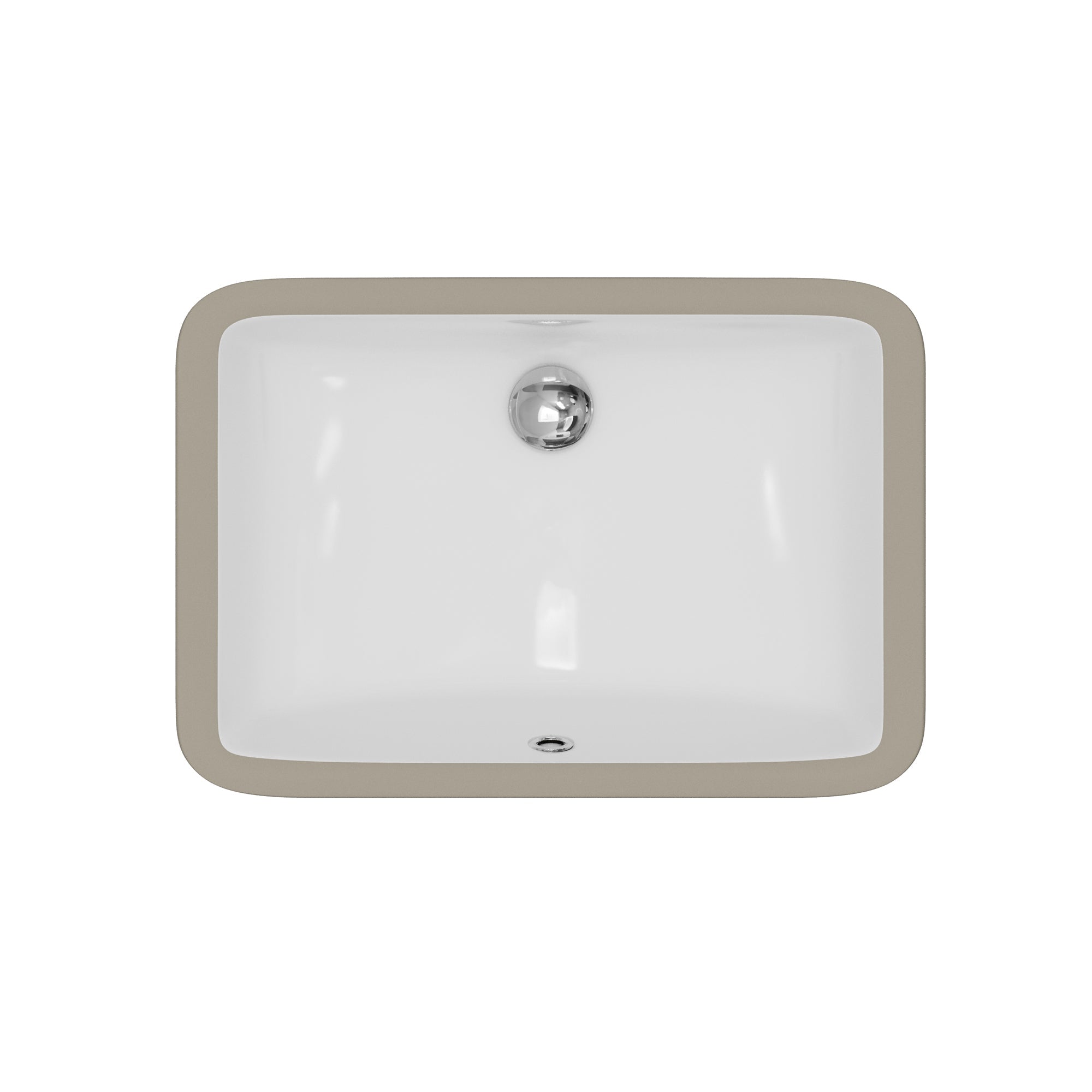 Valera 21" Rectangular Undermount Vitreous China Bathroom Sink In White
