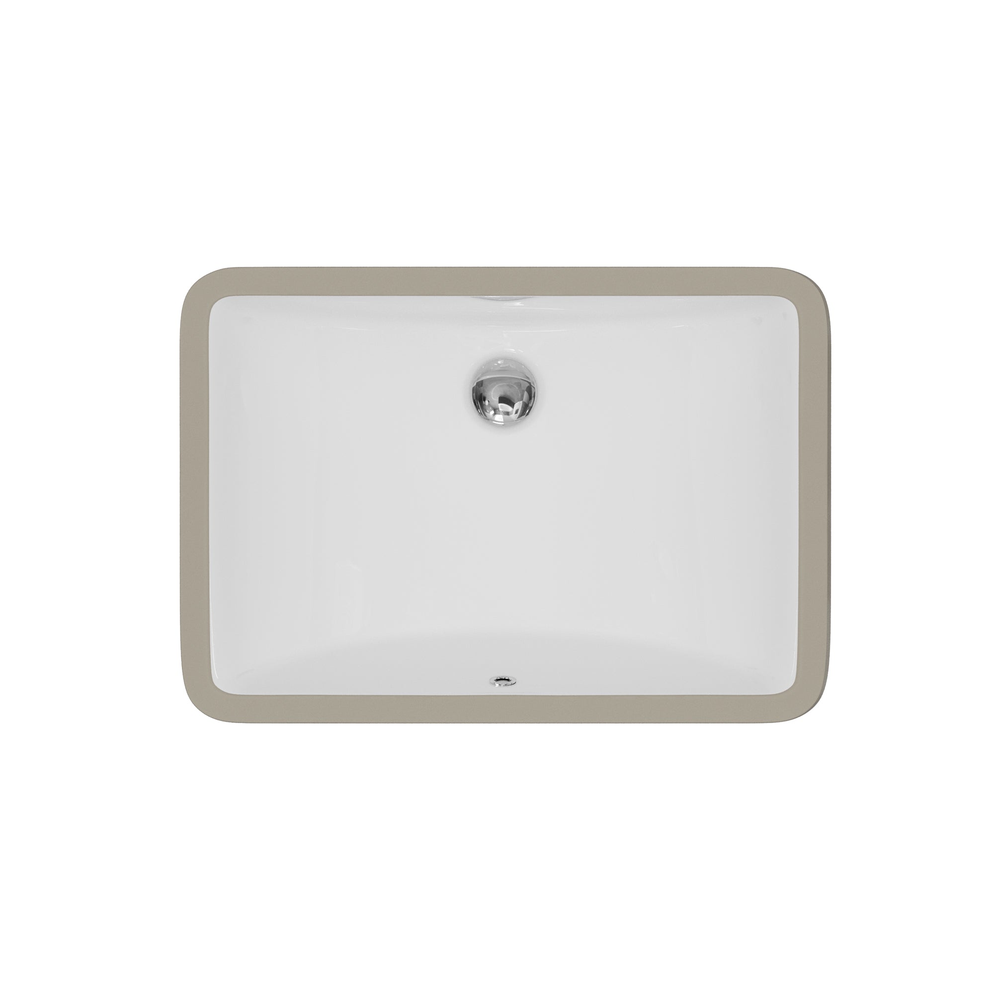 Valera 20" Rectangular Undermount Vitreous China Bathroom Sink In White