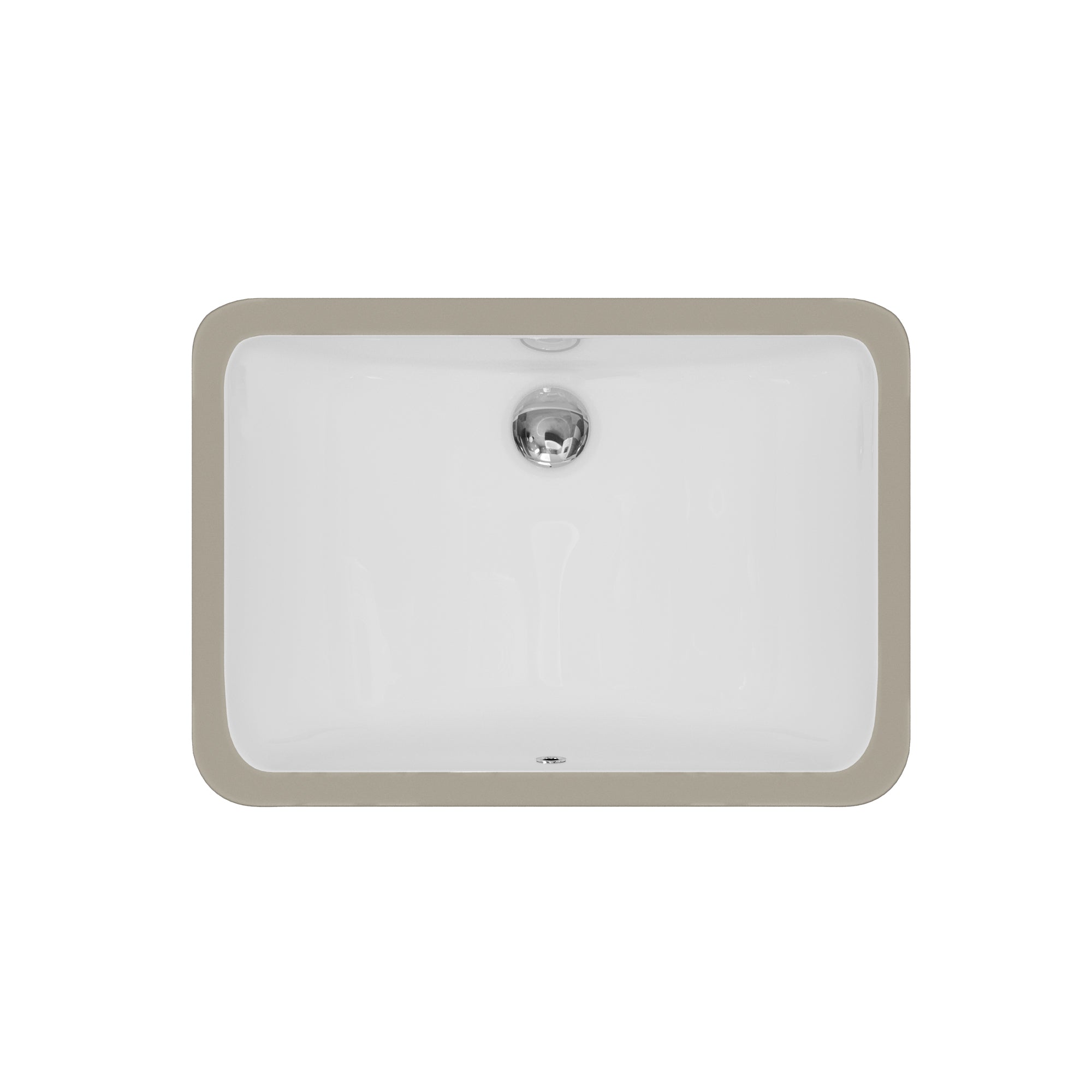 Valera 21" Rectangular Undermount Vitreous China Bathroom Sink In White