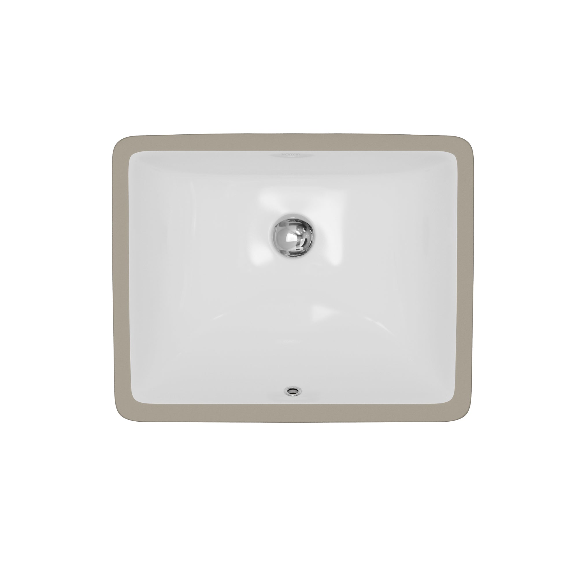 Valera 18" Rectangular Undermount Vitreous China Bathroom Sink In White