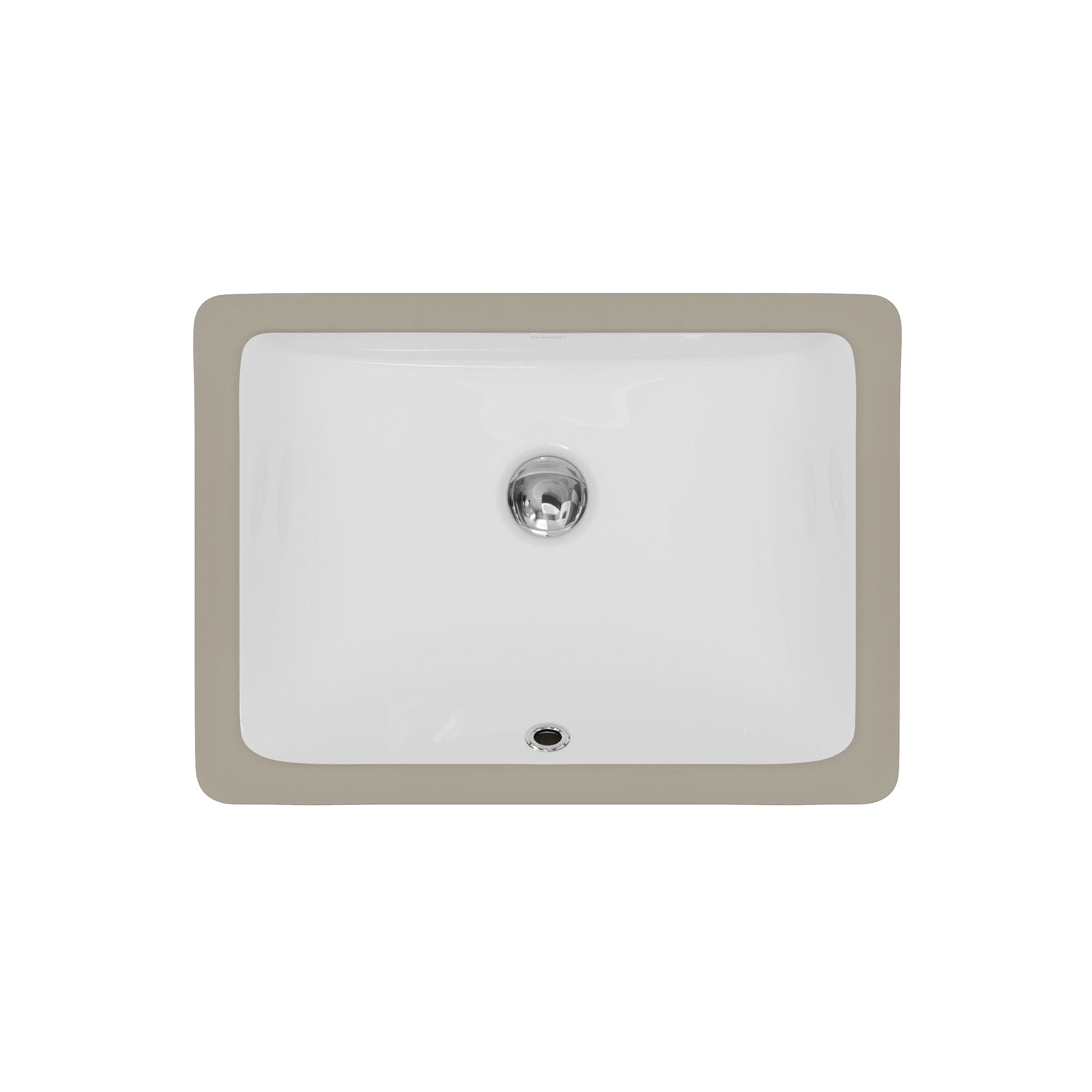 Valera 18" Rectangular Undermount Vitreous China Bathroom Sink In White
