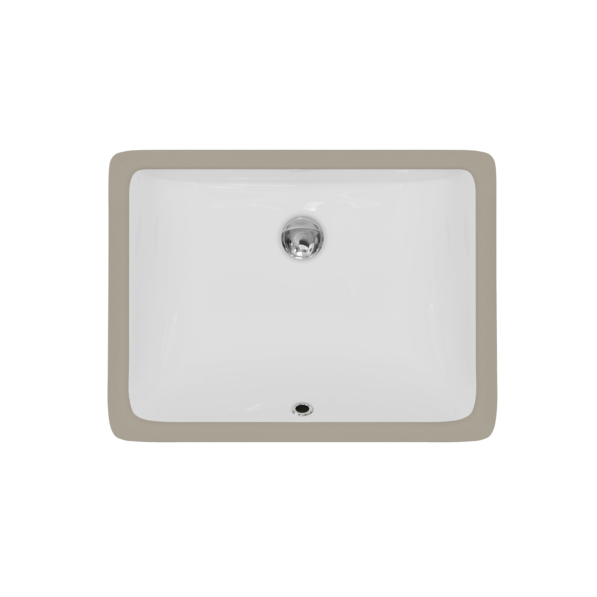 Valera 20" Rectangular Undermount Vitreous China Bathroom Sink In White