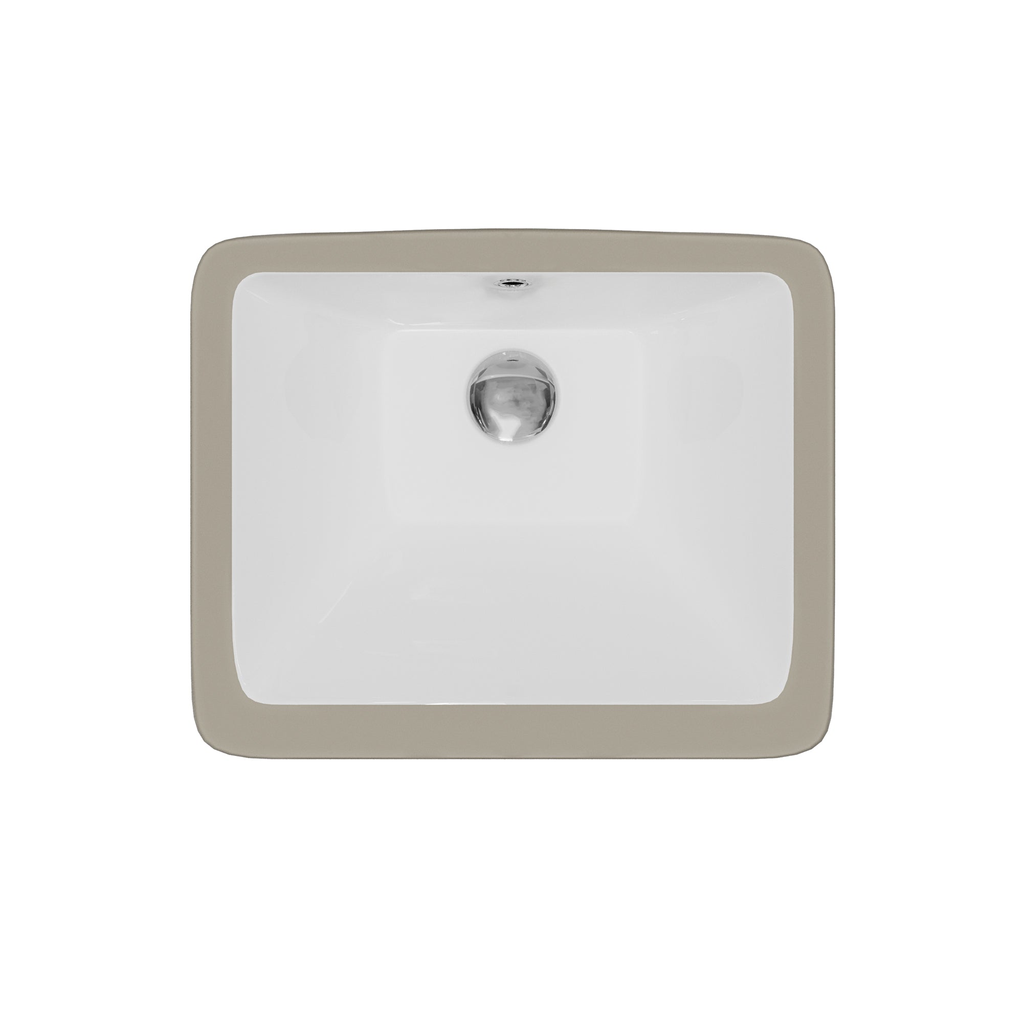 Valera 17" Rectangular Undermount Vitreous China Bathroom Sink In White