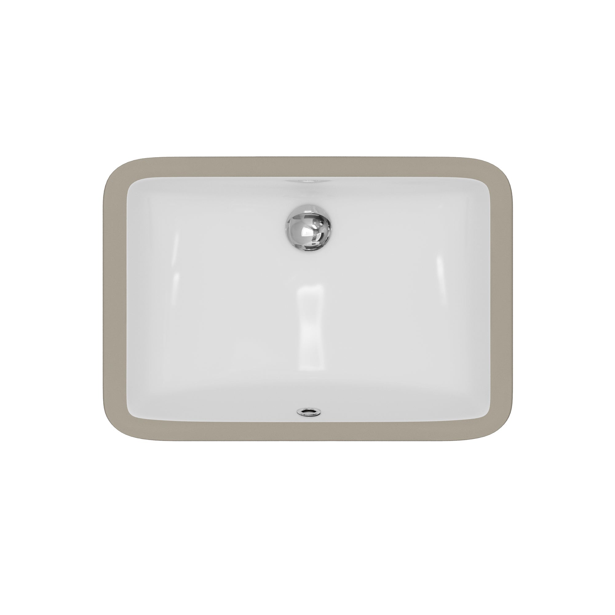 Valera 21" Rectangular Undermount Vitreous China Bathroom Sink In White