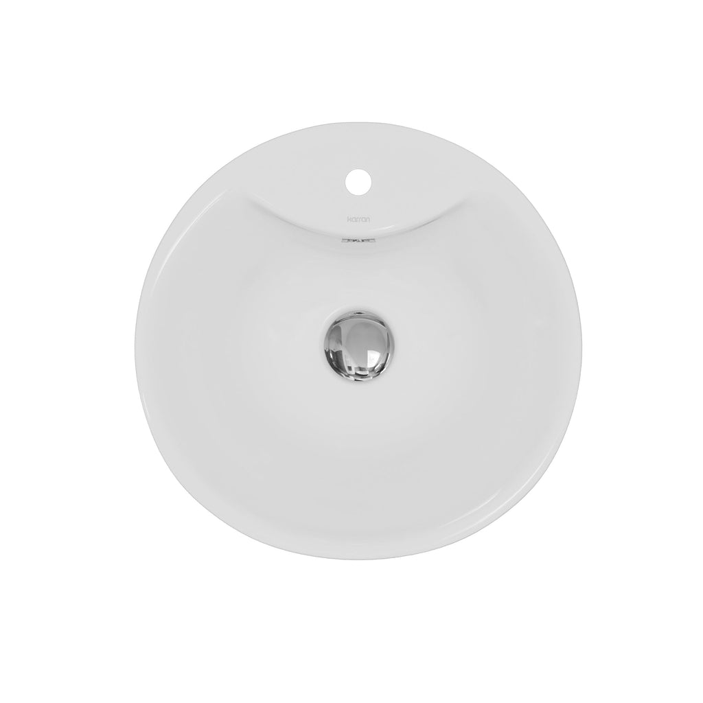 18" Vessel Vitreous China Bathroom Sink In White