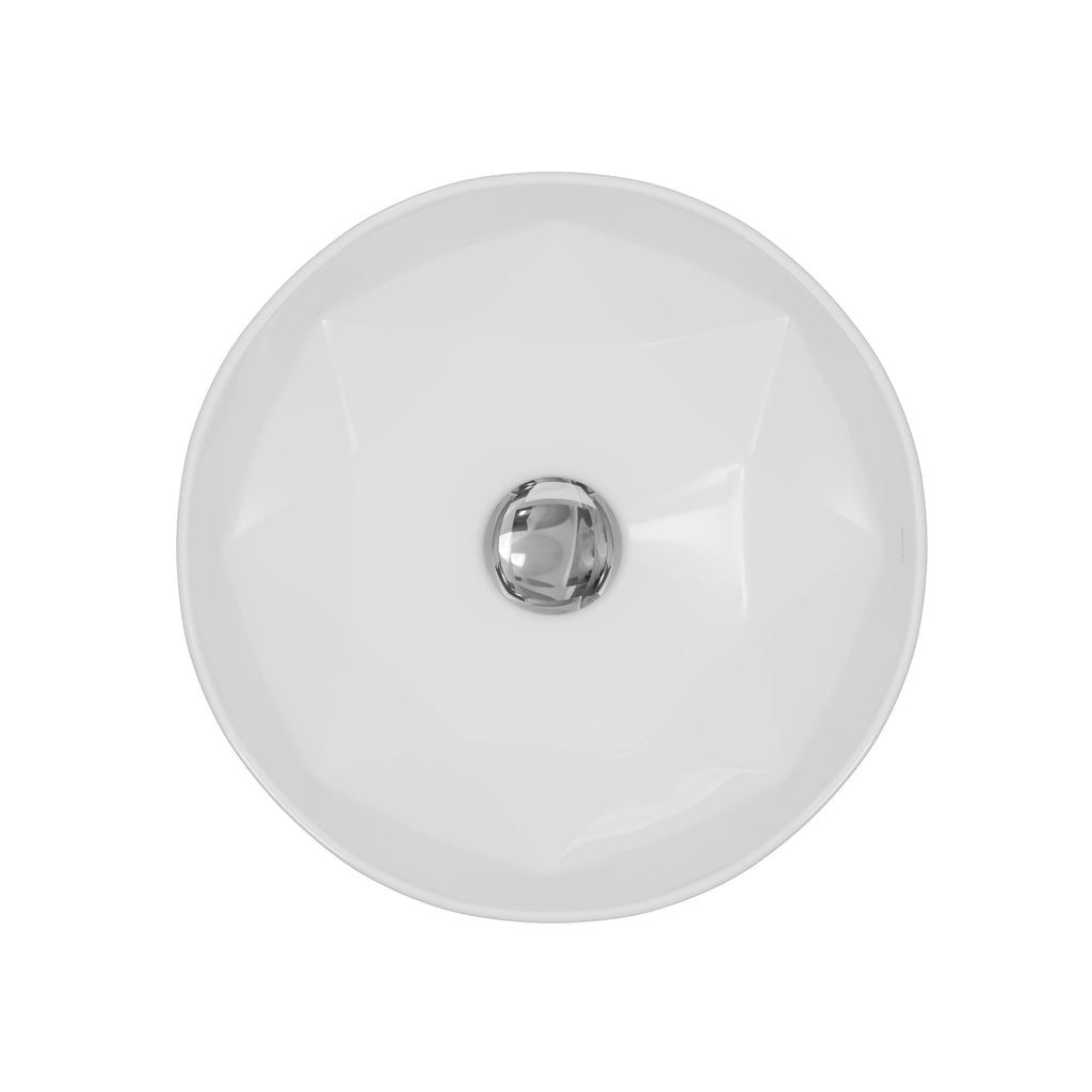 16" Vessel Vitreous China Bathroom Sink In White