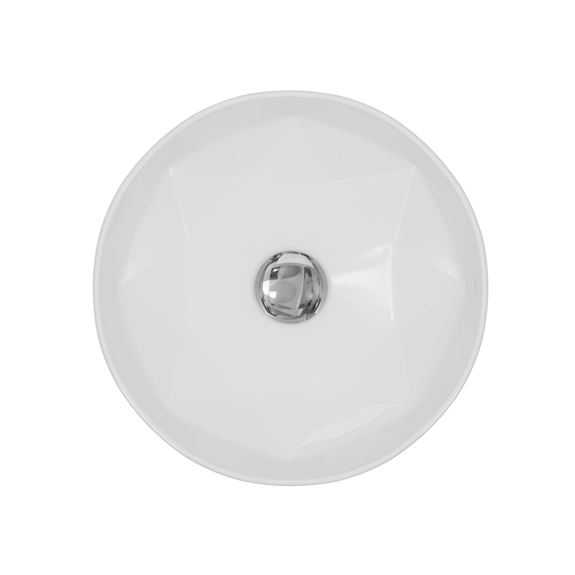 16" Vessel Vitreous China Bathroom Sink In White