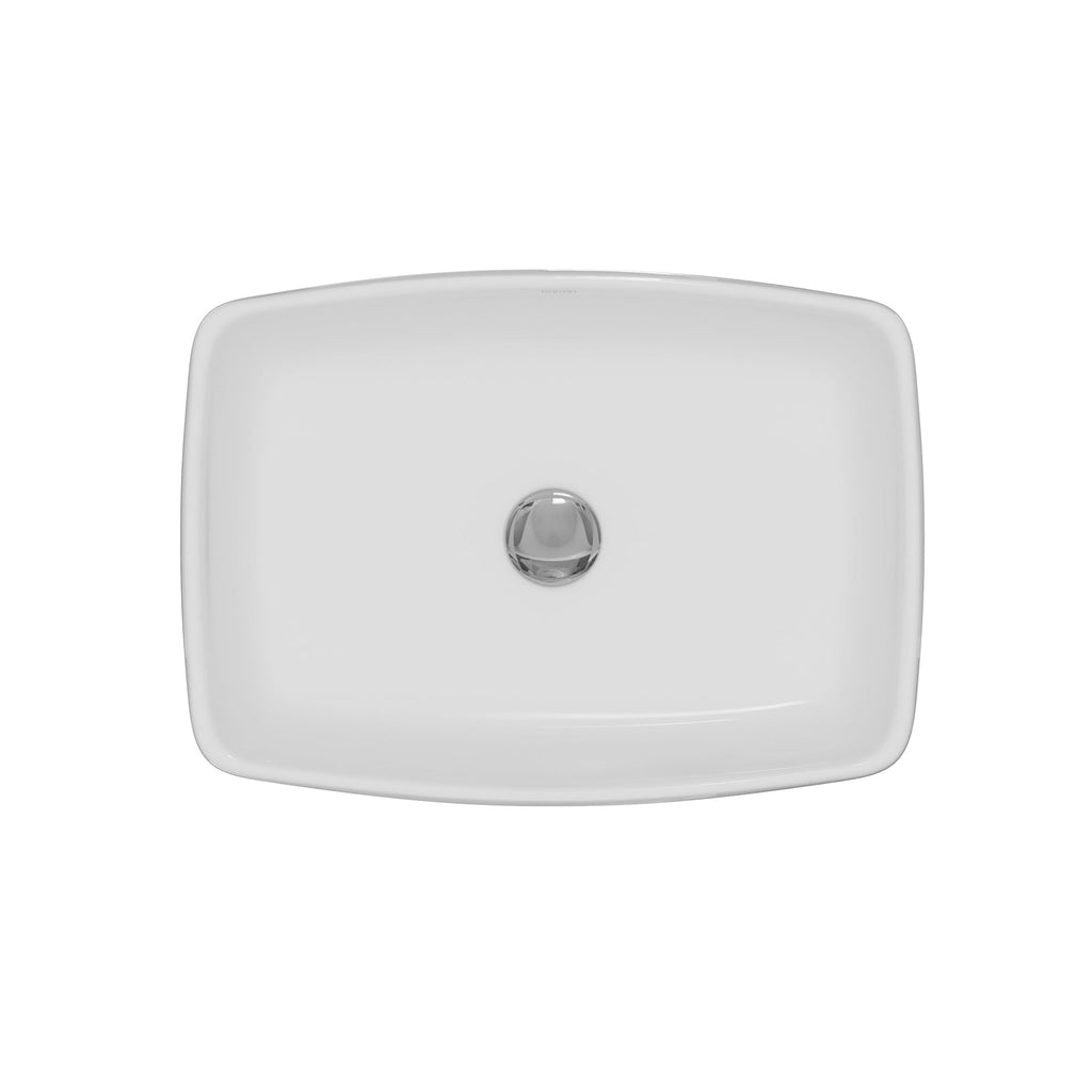 19" Vessel Vitreous China Bathroom Sink In White