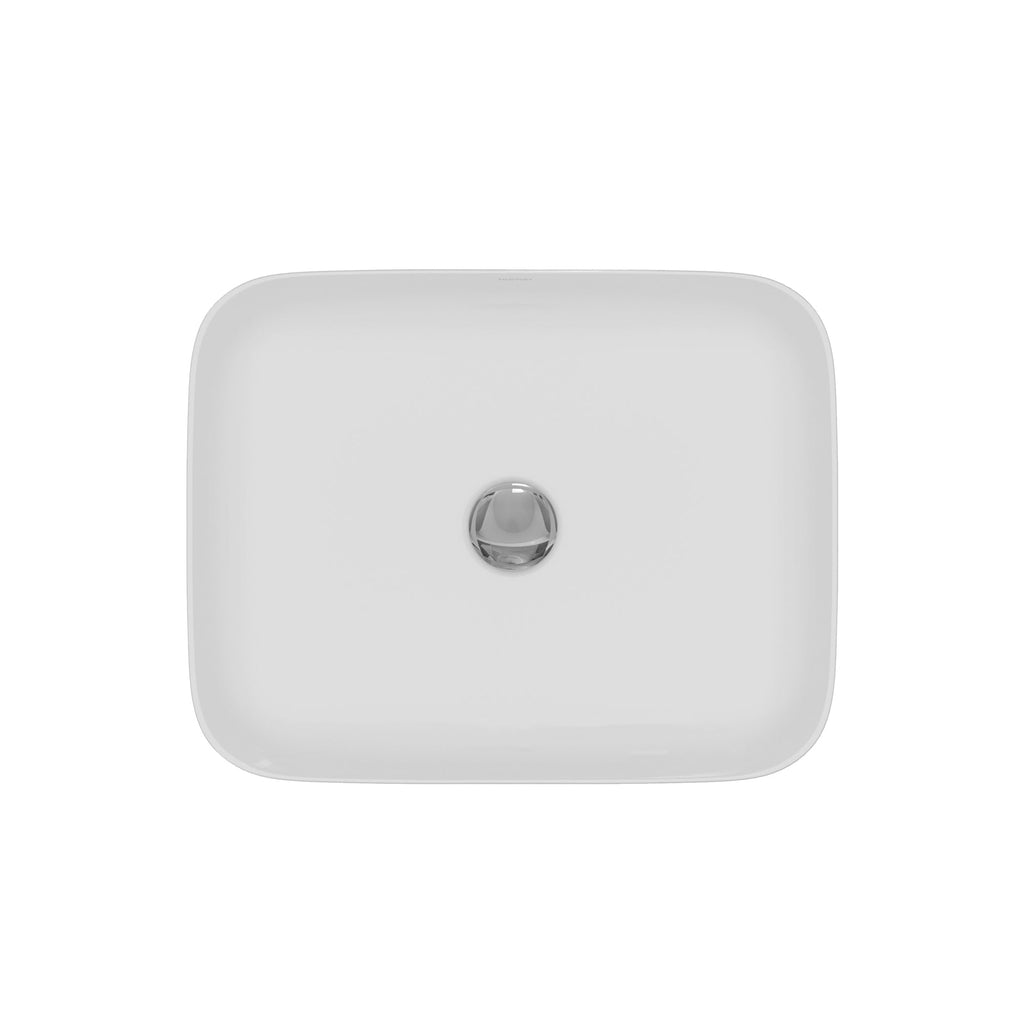 20" Vessel Vitreous China Bathroom Sink In White