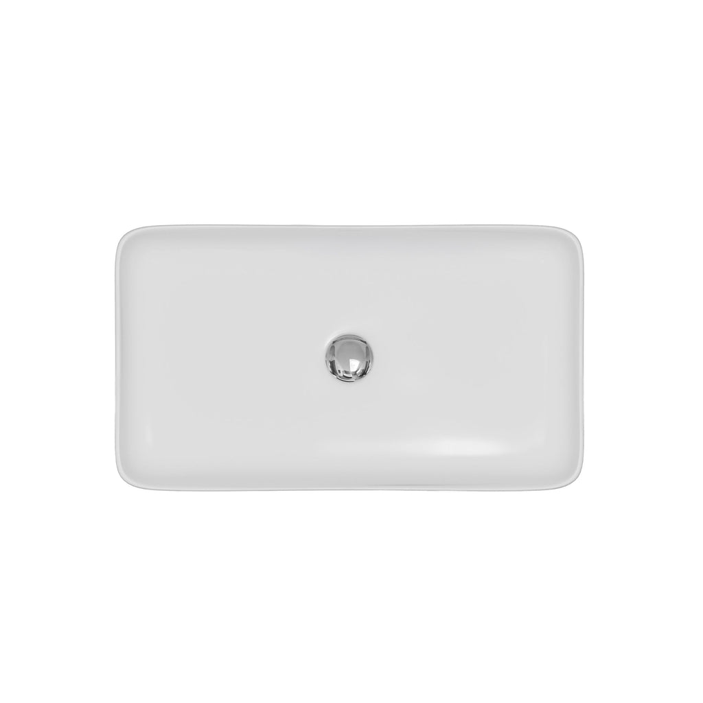 24" Vessel Vitreous China Bathroom Sink In White