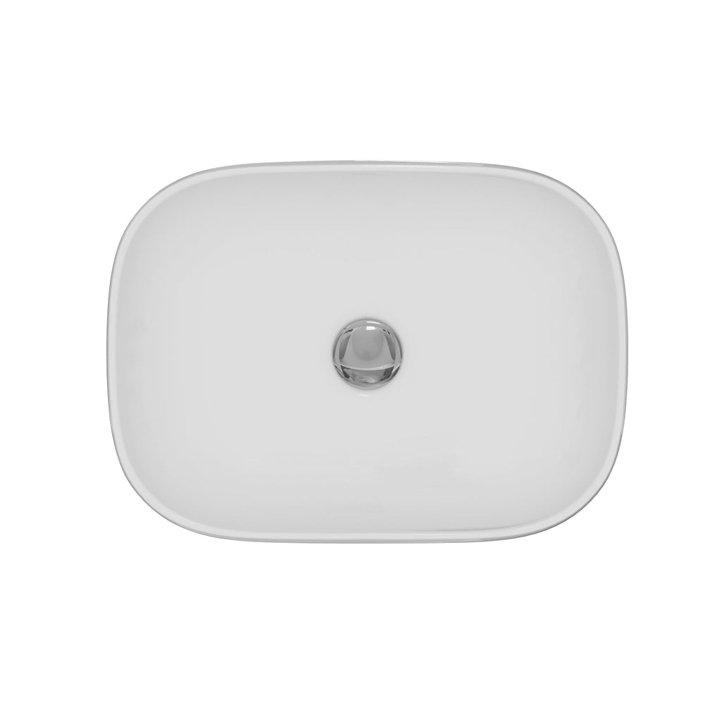 19" Vessel Vitreous China Bathroom Sink In White