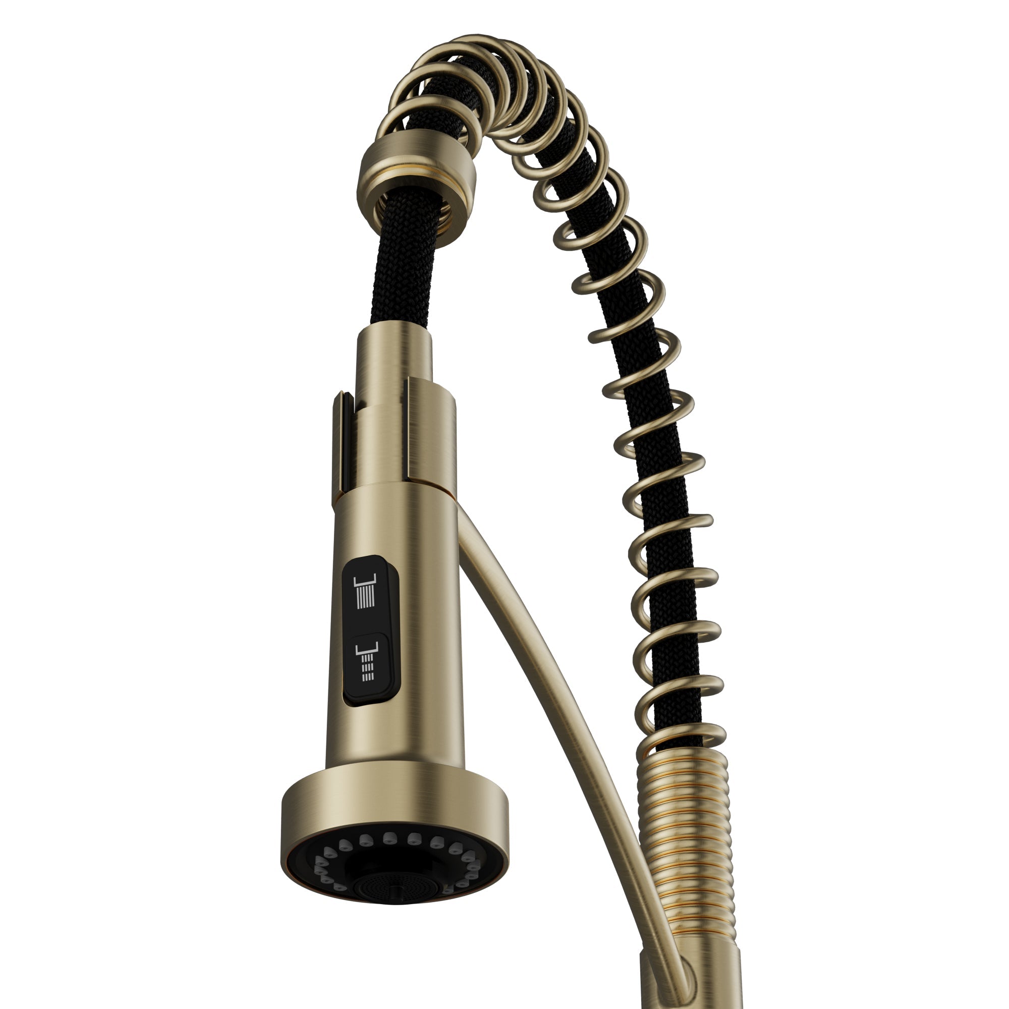 Scottsdale Single Handle Commercial Pull-Down Sprayer Kitchen Faucet In Spot-Free Champagne Bronze