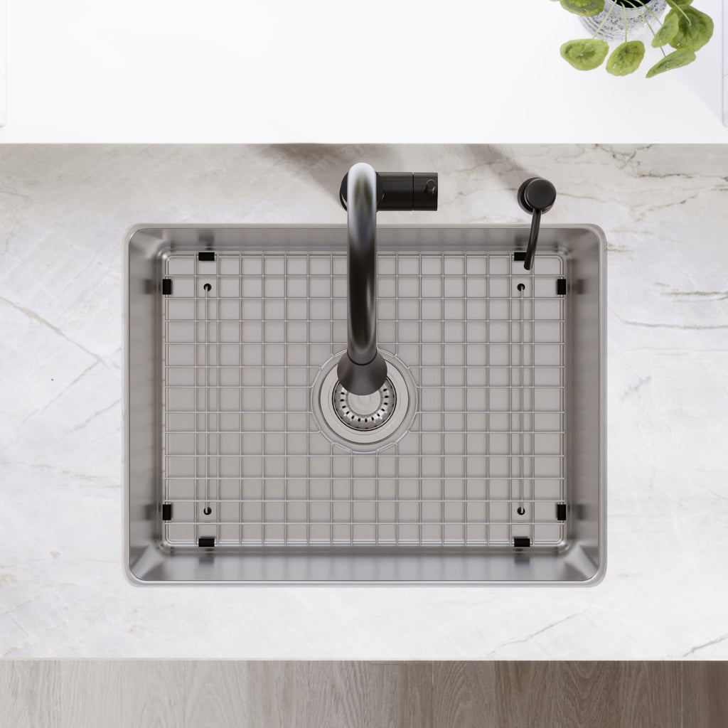 Lansen 24" Undermount 18 Gauge Single Bowl Stainless Steel Sink with Accessories