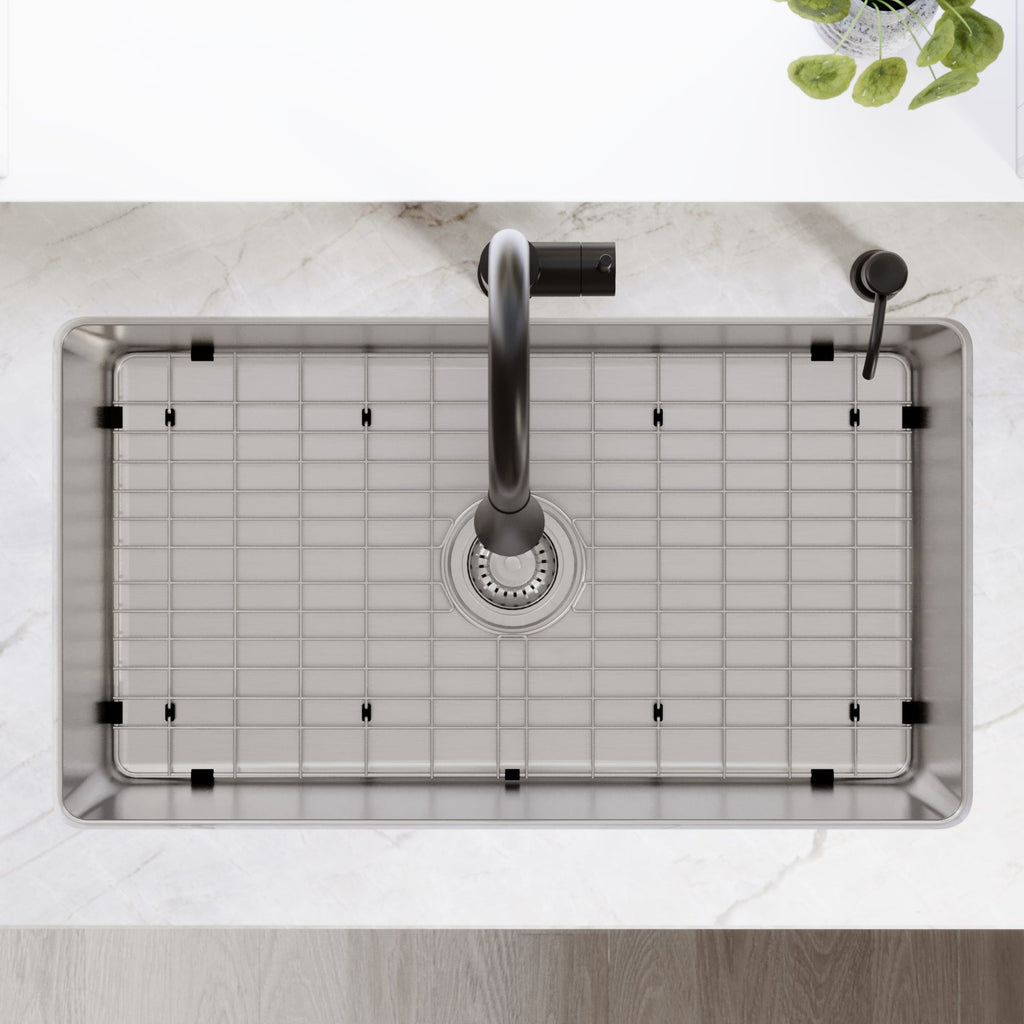 Lansen 32" Undermount 18 Gauge Single Bowl Stainless Steel Sink with Accessories