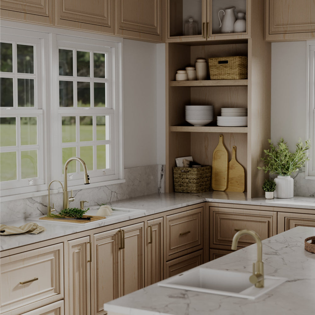 33" Top Mount Single Bowl Quartz Kitchen Sink Kit In White