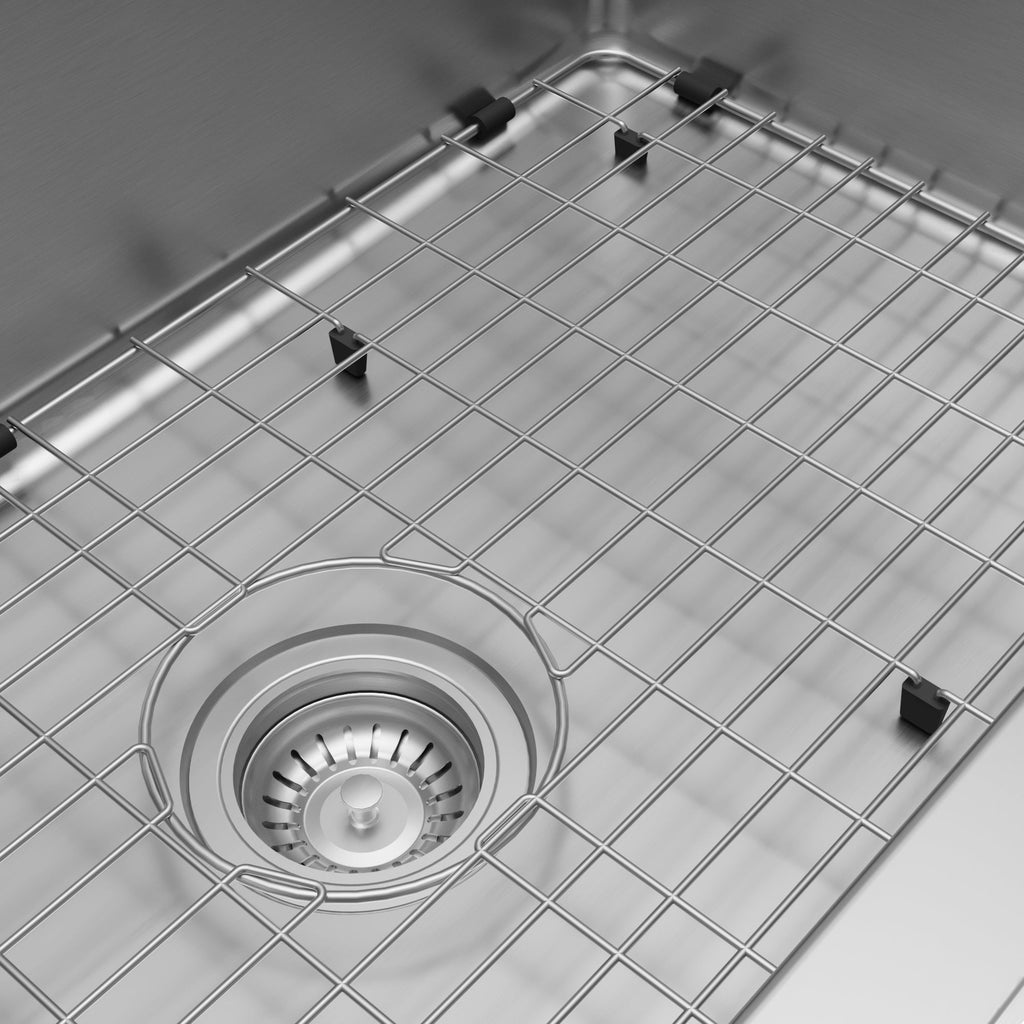 Lansen 33" Top Mount 18 Gauge Single Bowl Stainless Steel Sink with Accessories