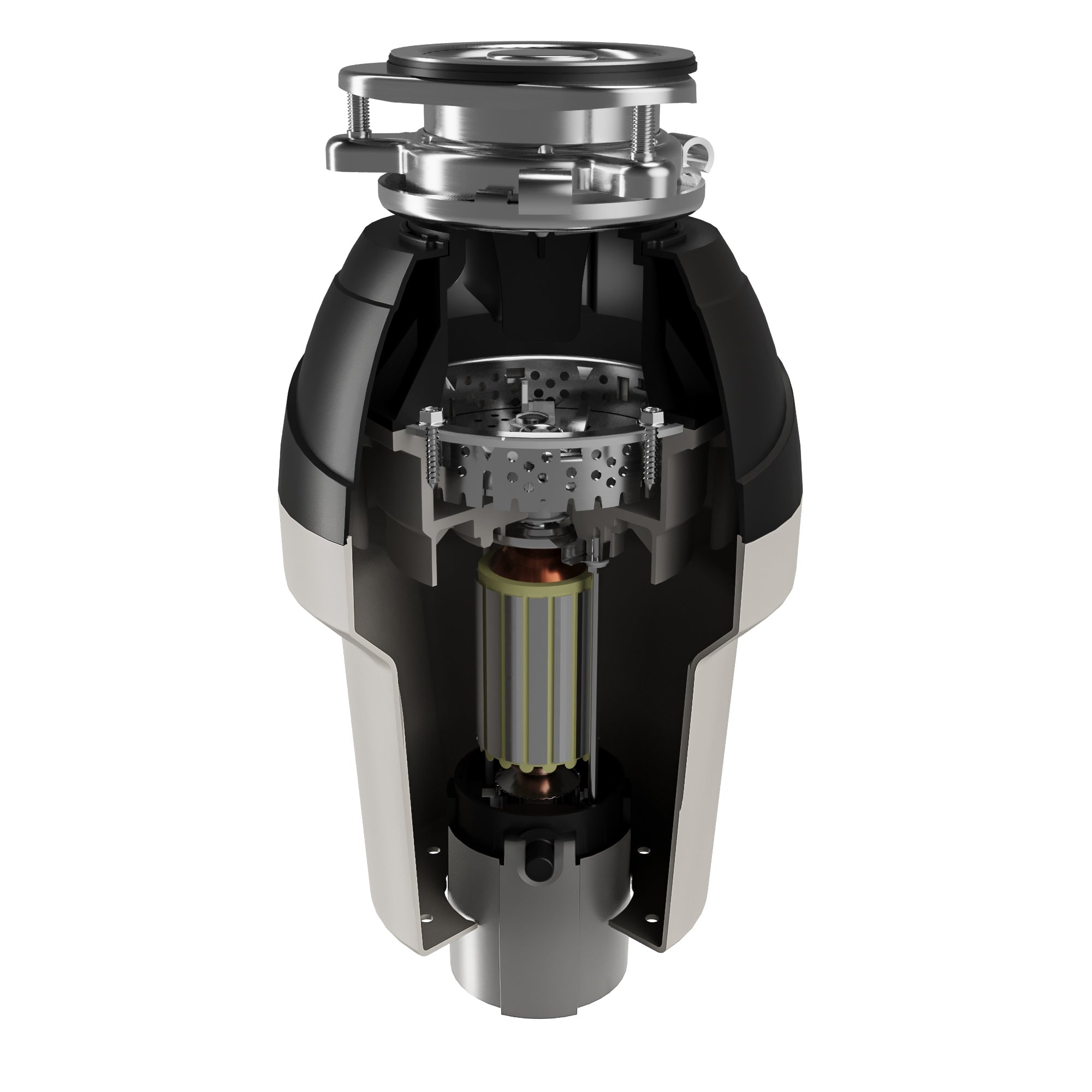 1-1/4 HP Continuous Feed Garbage Disposal for Kitchen Sinks with Power Cord and Accessories included
