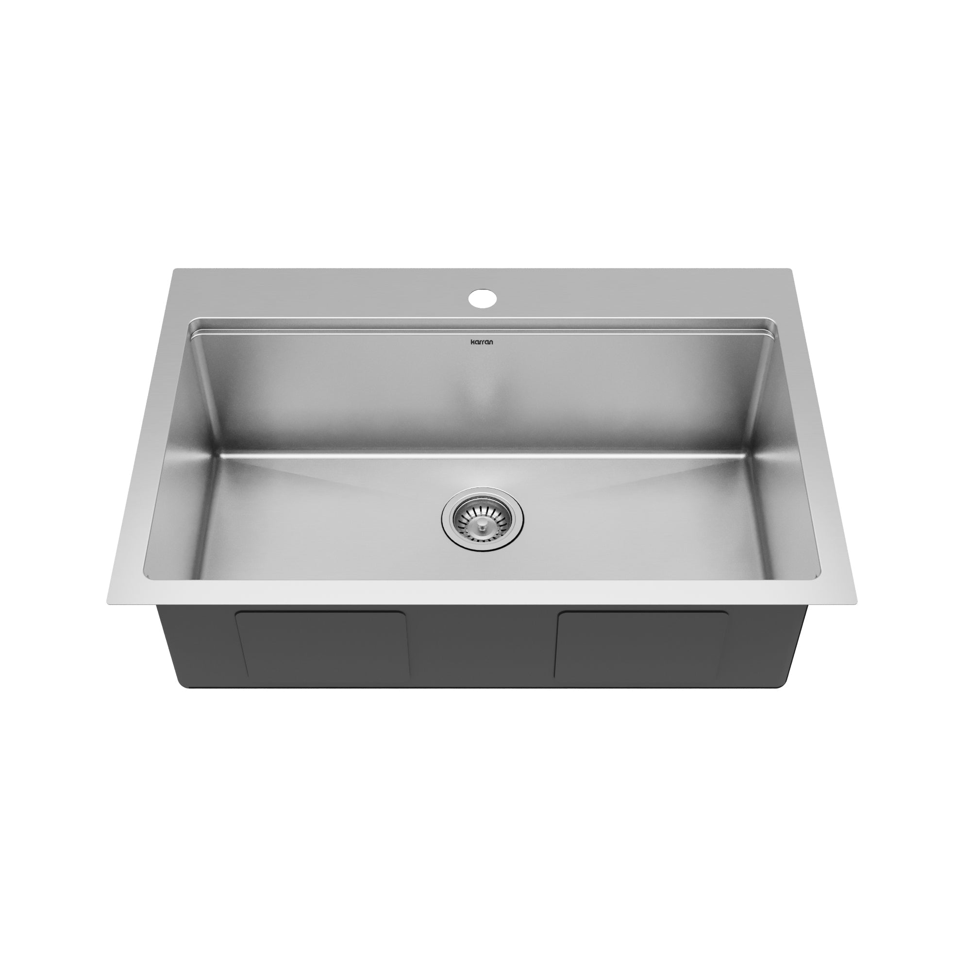 33" Top Mount Large Single Bowl Stainless Steel Workstation Kitchen Sink