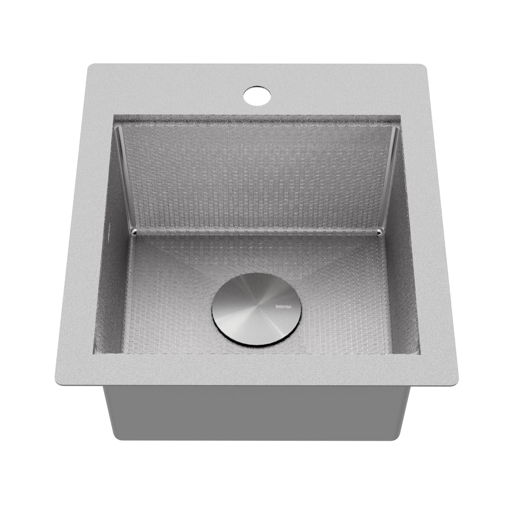 Matrix 17" Top Mount Workstation 16 Gauge Single Bowl Stainless Steel Sink with Accessories