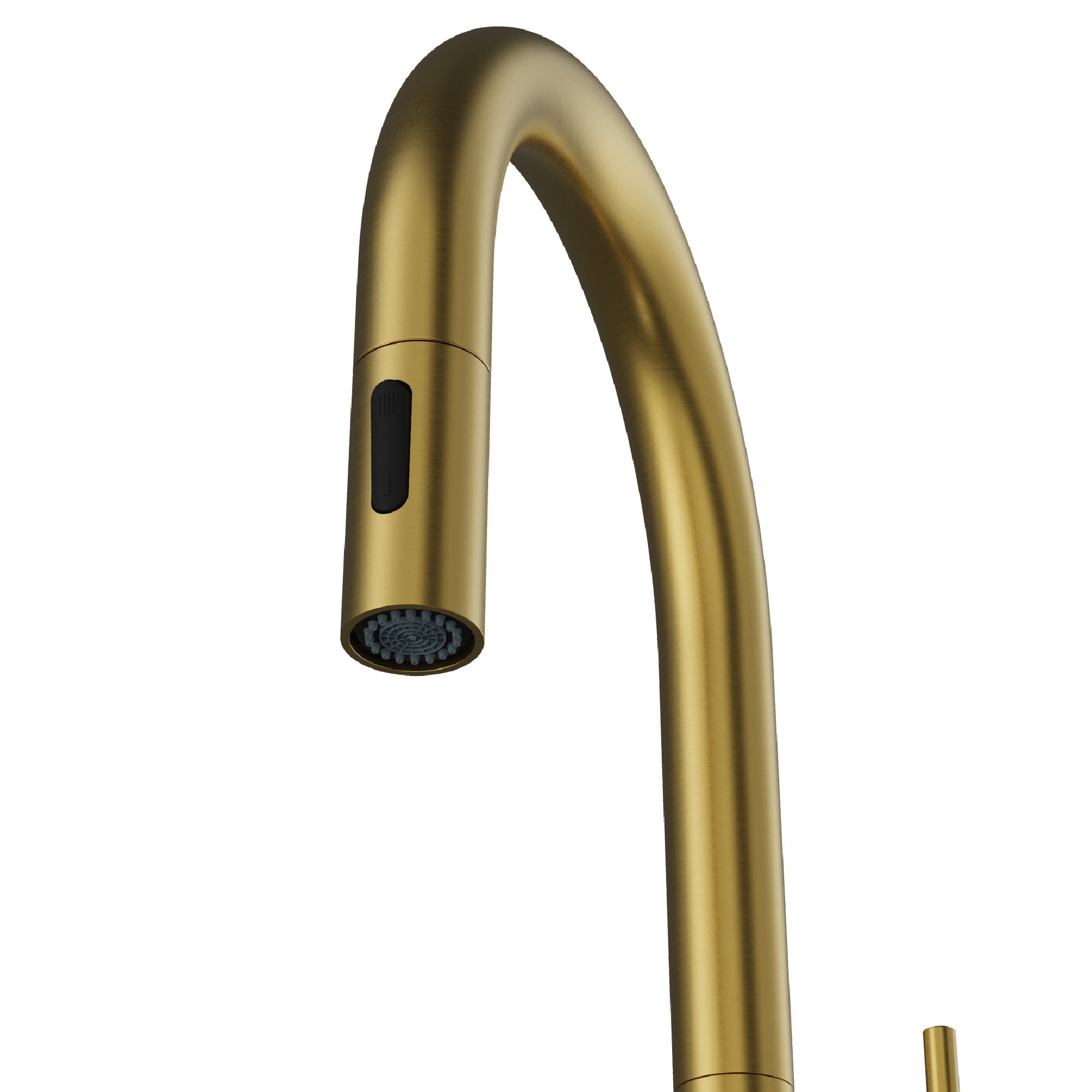 Brynford Single Handle Pull-Down Sprayer Kitchen Faucet In Spot-Free Brushed Gold