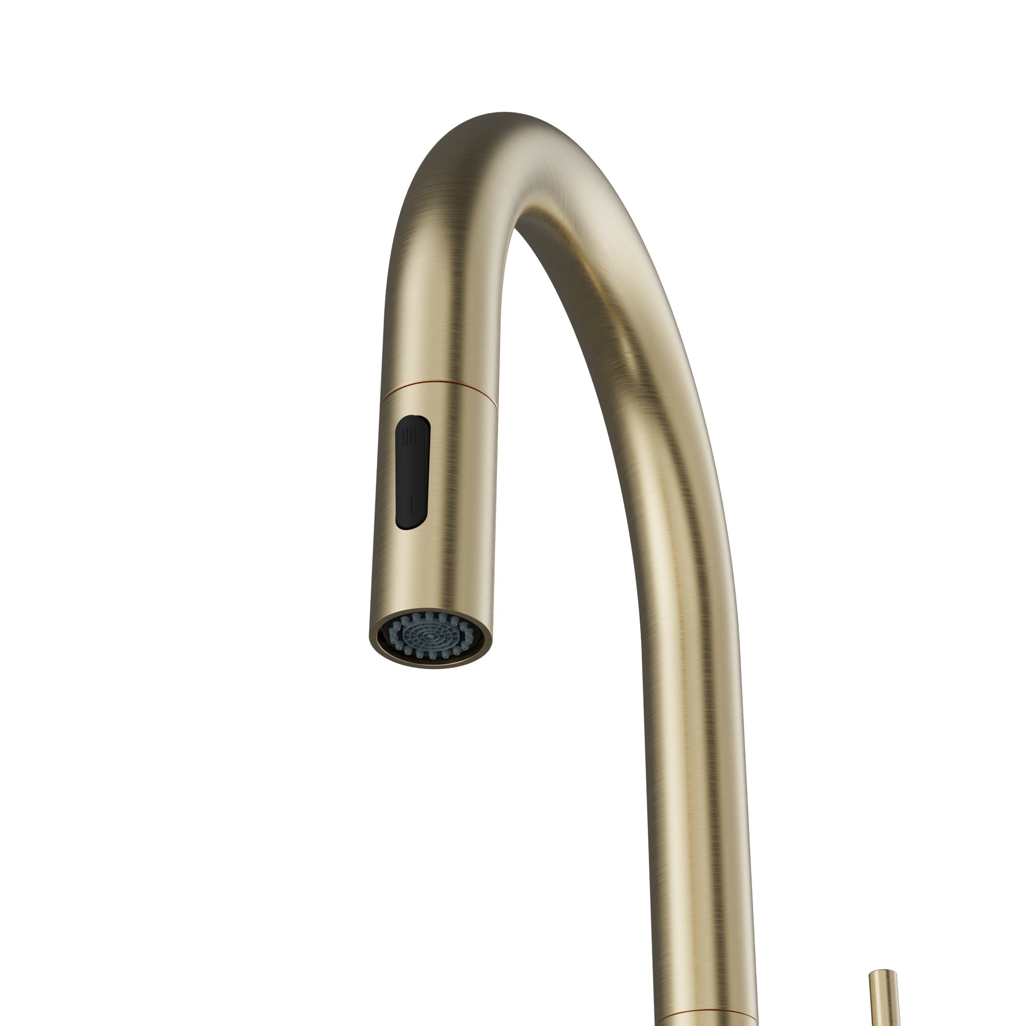 Brynford Single Handle Pull-Down Sprayer Kitchen Faucet In Spot-Free Champagne Bronze