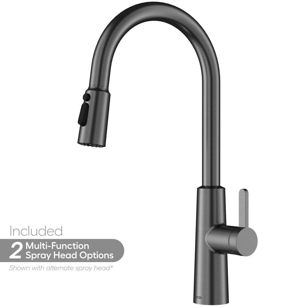 Elmsworth Pull-Down Sprayer Kitchen Faucet In Spot-Free Gunmetal Grey