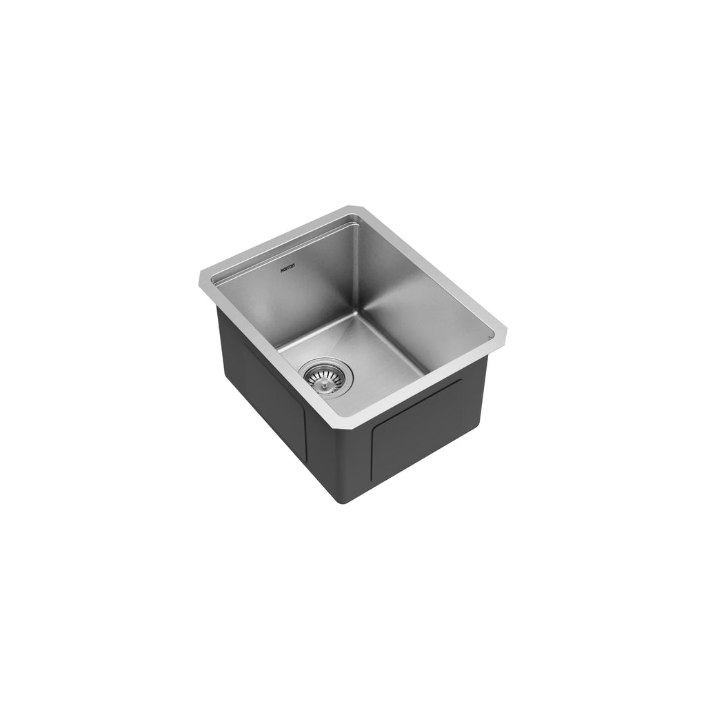 15" Undermount Single Bowl Stainless Steel Workstation Bar/Prep Sink