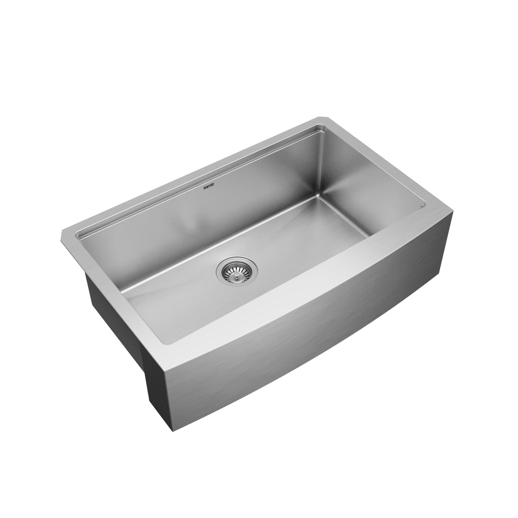 33" Farmhouse Large Single Bowl Stainless Steel Workstation Kitchen Sink