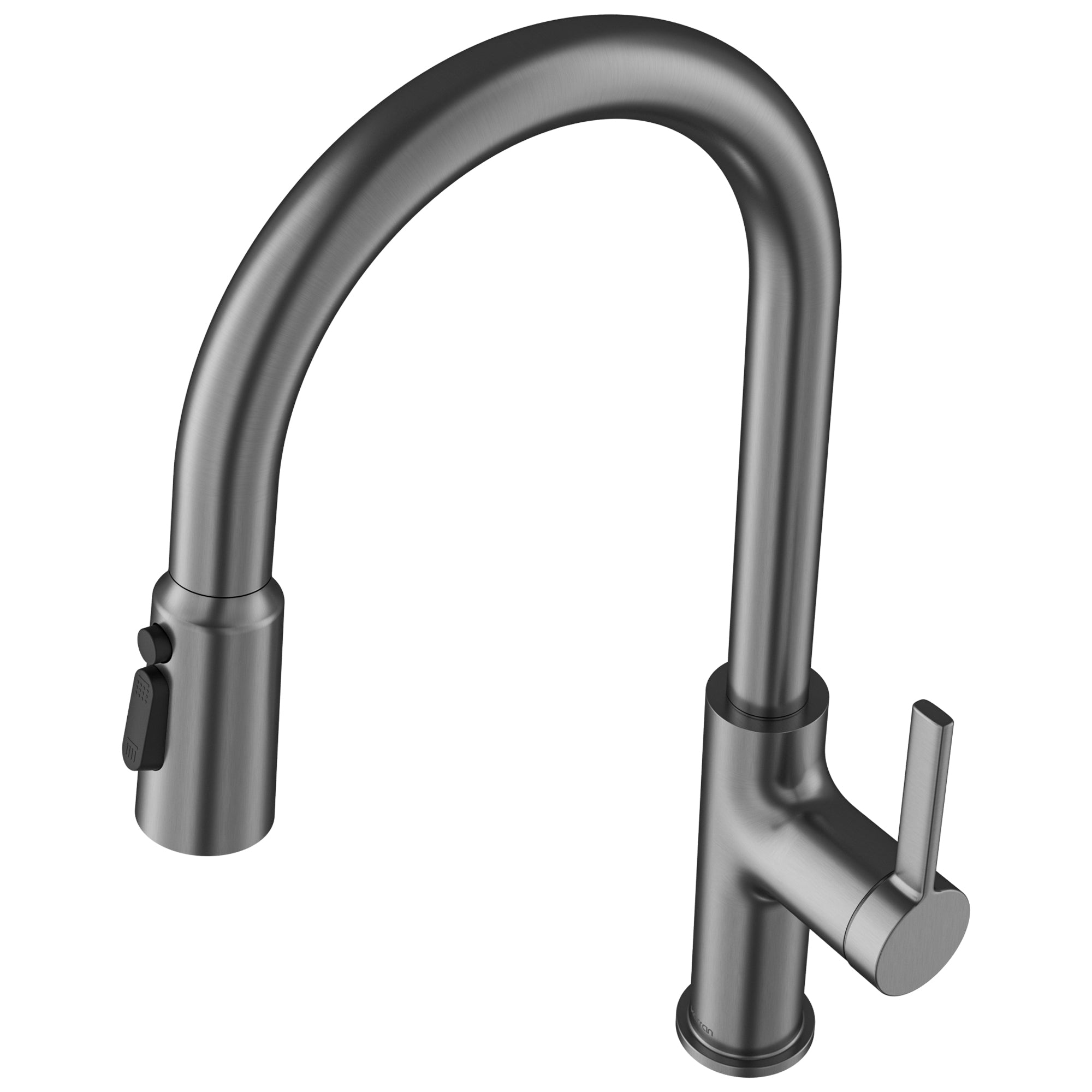 Stalbridge Single Handle Pull-Down Sprayer Kitchen Faucet In Spot-Free Gunmetal Grey