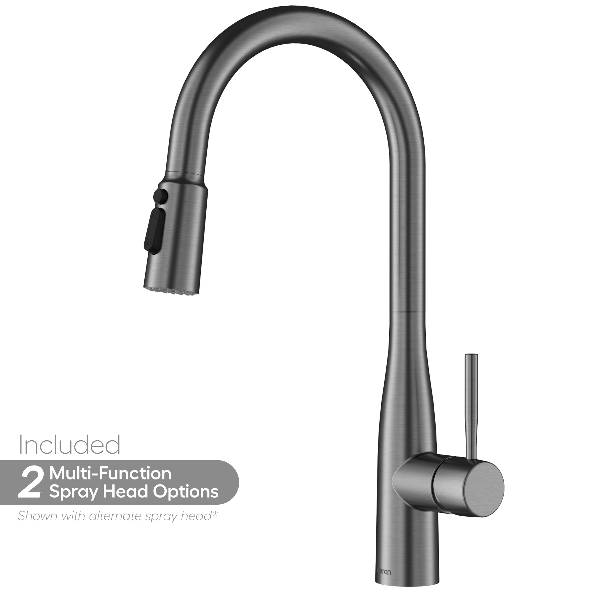 Faraday Pull-Down Sprayer Kitchen Faucet In Spot-Free Gunmetal Grey