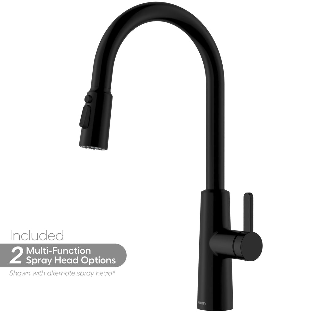 Elmsworth Pull-Down Sprayer Kitchen Faucet In Matte Black