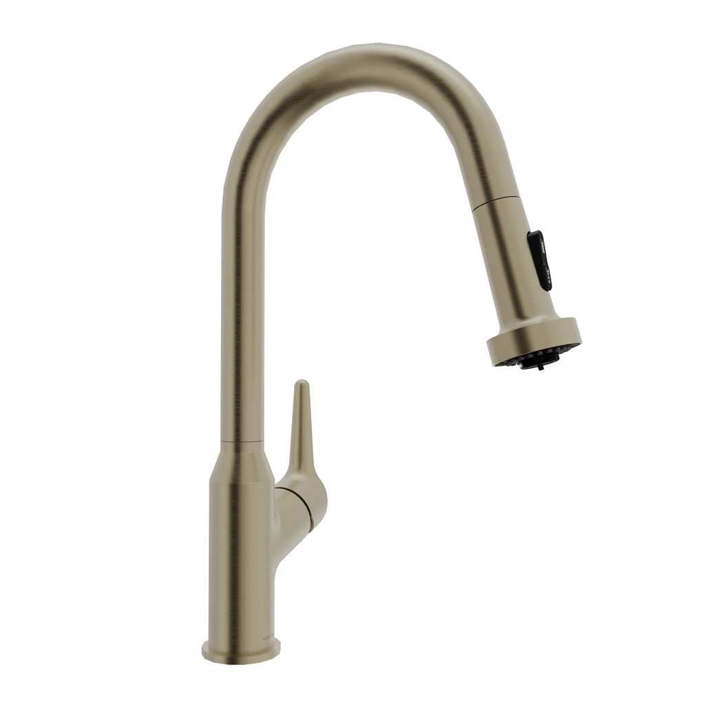 Scottsdale Single Handle Pull-Down Sprayer Kitchen Faucet In Spot-Free Champagne Bronze